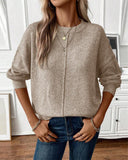 Round Neck Casual Loose Sweater