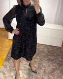 Elegant Mesh Sleeve Dress