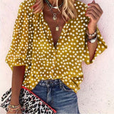 Vintage Polka Dot Blouse