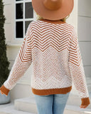 Crew Neck Pullover Striped Sweater