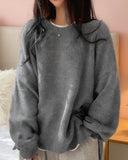 Minimalist Crewneck Loose-Fit Sweater