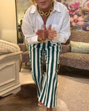 Striped Elegant Trousers