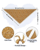 Small Floral Triangle Scarf