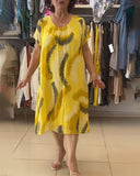 Casual Loose Printed Dress