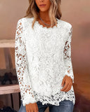 Lace Long-Sleeved Base Top