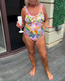 Tropical Floral One-Piece Swimsuit