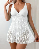 Sexy Solid Color One-Piece Swimsuit