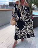 Retro Print Dress