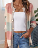 Colorblock cardigan for kvinner