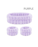 Three-Piece Face Wash Headband Set
