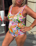 Tropical Floral One-Piece Swimsuit