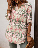 Fashion Floral Long Sleeve Blouse