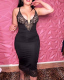 Sexy Lace Spaghetti Strap Slim Dress