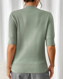 Fashionable Short-Sleeved Pullover
