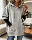 Loose Casual Hooded Sweatshirt