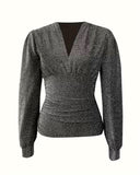V-Neck Sexy Long-Sleeved Top