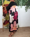 Casual Loose Round Neck Printed Dress