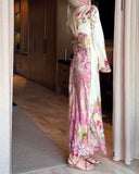 Elegant Floral Print Dress