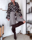 Casual Everyday Ruffle Long Sleeve Blouse