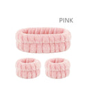 Three-Piece Face Wash Headband Set