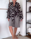 Casual Everyday Ruffle Long Sleeve Blouse