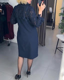 Elegant Lace Patchwork Dress