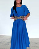 Cross Waist Design Waist Dress
