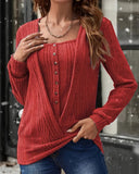 Fake Two-Piece Knit Sweater