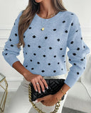Crew Neck Long-Sleeved Pullover