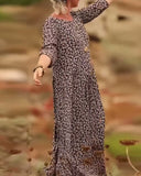 Printed Fashion Round Neck Dress