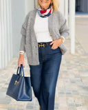 Classic Pocket and Button Placket Cardigan