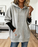 Loose Casual Hooded Sweatshirt