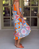 Sleeveless Loose Vacation Dress