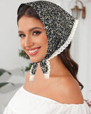 Small Floral Triangle Scarf