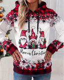 Santa Claus Print Hoodie