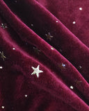 Star Pattern V-Neck Dress