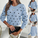 Crew Neck Long-Sleeved Pullover