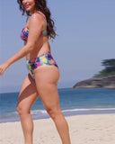 Holiday Print Bikini Two-Piece Swimsuit