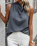 Elegant Sleeveless Buttoned Vest