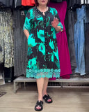 Casual Lace Patchwork Printed Dress
