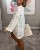 Hollow-out Beach Cover-up Dress