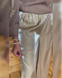 Elastic Waist Fashionable Wide-Leg Pants