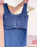 Built In Bra Solid Color Tank Top