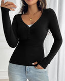 Lace-Trimmed Layered-Look Top