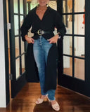 Casual Solid Color Lapel Shirt