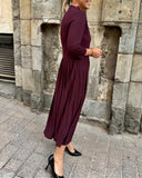 Fashion Long-Sleeved A-Line Dress