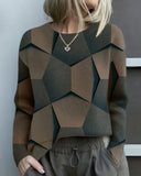 Casual Crew Neck Pullover