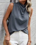 Elegant Sleeveless Buttoned Vest