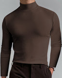 Men's Long-Sleeved Top With Slim Neckline