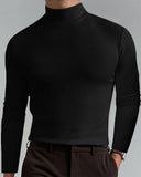 Men's Long-Sleeved Top With Slim Neckline